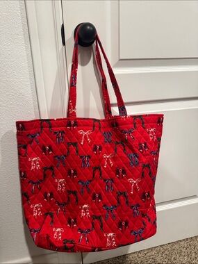 Vera Bradley Quilted Bow Mosaic Print Tote Bag